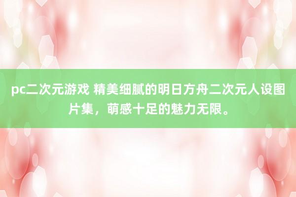 pc二次元游戏 精美细腻的明日方舟二次元人设图片集，萌感十足的魅力无限。