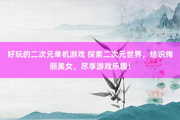 好玩的二次元单机游戏 探索二次元世界，结识绚丽美女，尽享游戏乐趣！