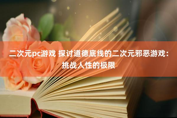 二次元pc游戏 探讨道德底线的二次元邪恶游戏：挑战人性的极限